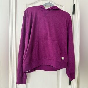 Vuori Women's Halo Modern Pullover Hoodie Magenta Heather 💜 XS fits larger.